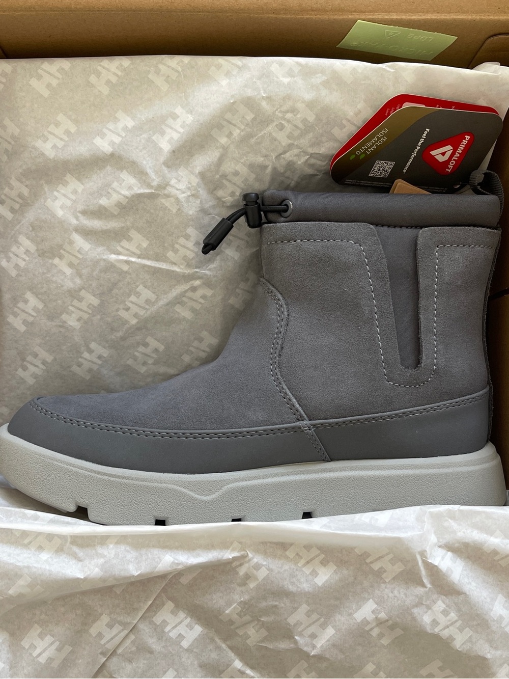 Helly Hansen Gray Suede Ankle Boot with HH Hang Tag